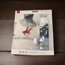 Pacific Polo Club A-Shirts Men X-Large 3 Pack Tank Tops Multi-Color Soft Comfy
