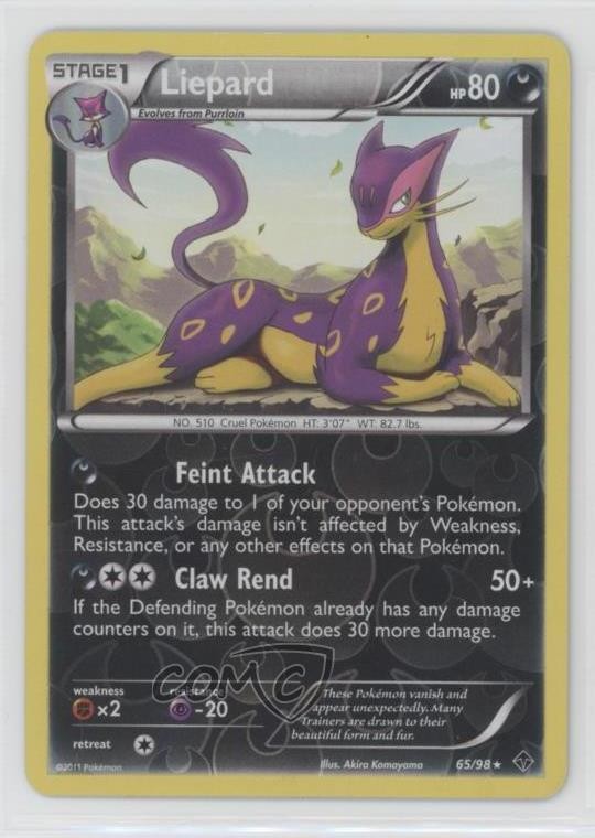 Liepard Reverse Foil Pokémon Black & White: Emerging Powers #65
