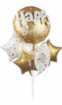 2 Pack Happy Birthday Balloon Sets. Pink and Gold. Brand New. Party Supplies