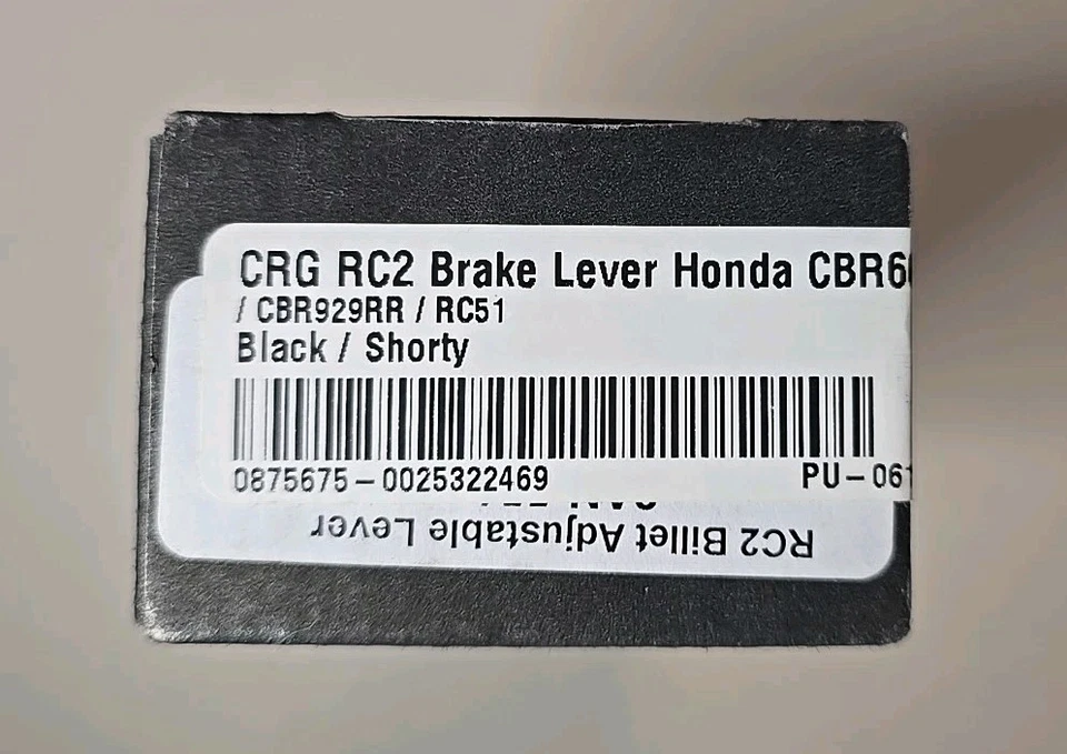 Palanca de embrague corta CRG RC2 negra #2AN-661-H-B Honda CBR 600/CBR 929 Foto 2 de 4
