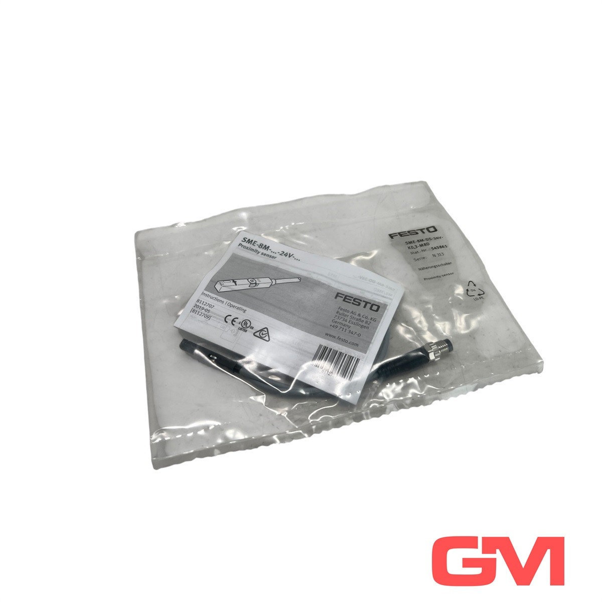 Festo Proximity Sensor SME-8M-DS-24V-K-0,3-M8D 543861
