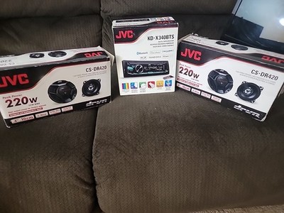 JVC Stereo Receiver, 4x 6x5'' 220W Speakers, 2x 6.5'' 2-Way Speakers, 