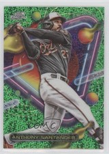 2023 Topps Cosmic Chrome Green Space Dust Refractor 72/75 Anthony Santander 0hw6