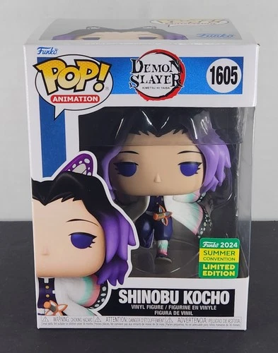 Funko Pop! Demon Slayer Shinobu Kocho #1605 SDCC Summer Convention W/Protector