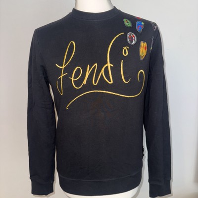 Fendi Long Sleeve Men Fendi Monster Shirt Mens Size 52