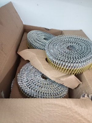 15 Grad Coilnägel Flachkopf 50 mm x 2,5 verzinkt Ringschaft Zaun 7200 Kasten