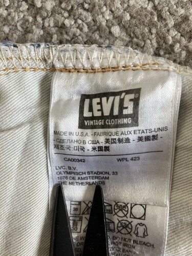 Levi’s Vintage 1947 501 Jean Classic Slim Fit With A Straight Leg Made In USA - Picture 15 of 23