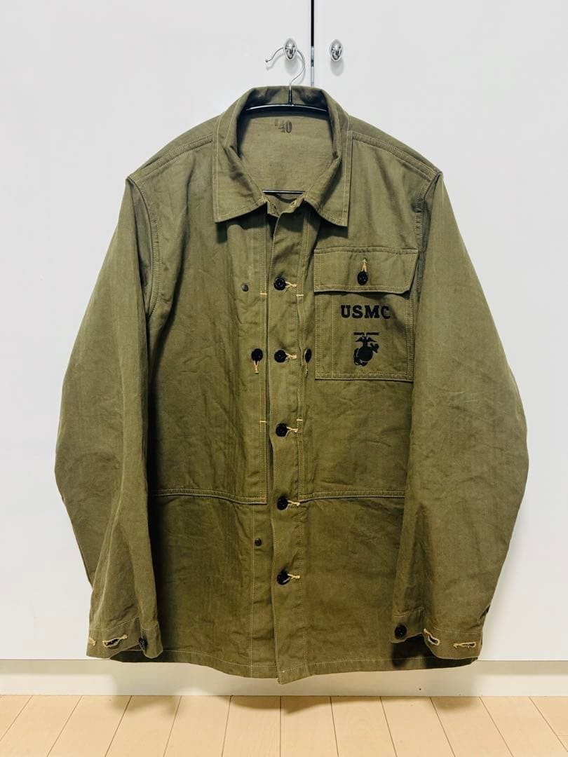 Buzz Rickson's USMC Utility Jacket Herringbone Co… - image 6