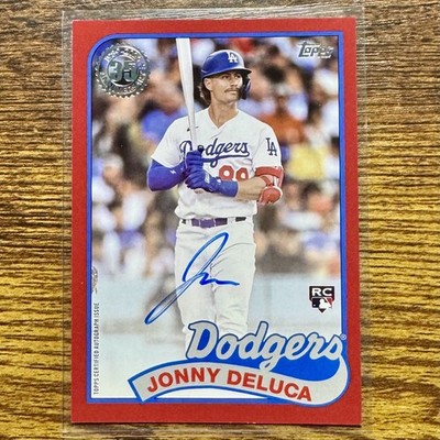 2024 Topps Series 2 1989 Jonny Deluca Red /25 Jonny #89BA-JDE Rookie Auto RC SP