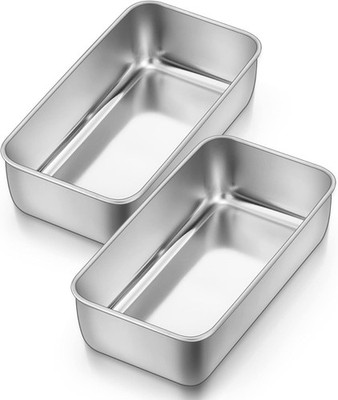 2 Pfund Laibform zum Backen, Edelstahl Brotformen Laibformen für Bananenbrot/C