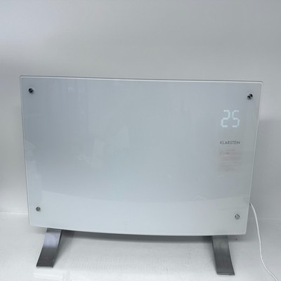 Klarstein Bornholm White Glass Panel Heater 10031980