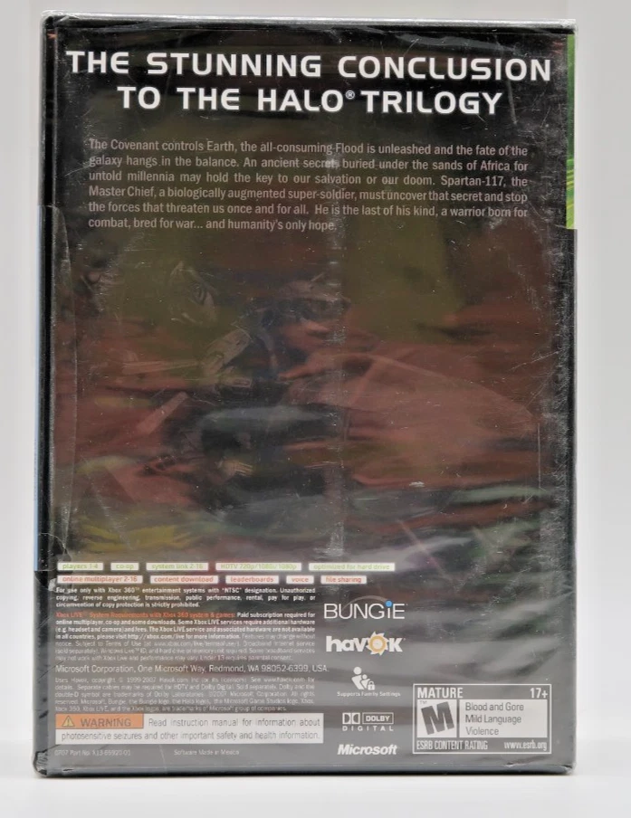 HALO 3 + Essetials Xbox 360 Legendary Edition Master Chief Microsft New - Image 3 of 4