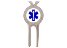 Rogue River Tactical EMT EMS Star of Life Golf Divot Tool Golf Ball Marker Gi...