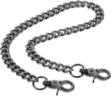 Heavy Duty Black Wallet Chain Punk Goth Keyring Pocket Jean Chain for Men Women