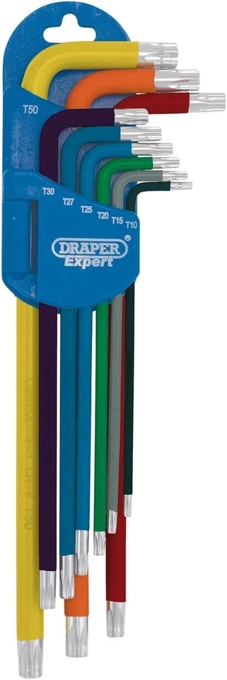 Draper Expert 9pc Extra Long Tx-Star Key Set T10-T50 Ball End Torx Keys - Image 2 of 2