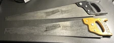 Lot Of 2 Vintage Disston Hand Saw 26" With Medallion USA ￼