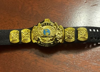 WWE Ultimate Elite Figure Winged Eagle Heavyweight Champion Title Belt Shiny Blu