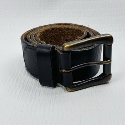 Old Navy 2009 Genuine Leather Brown Belt Size Small Brass Buckle H909
