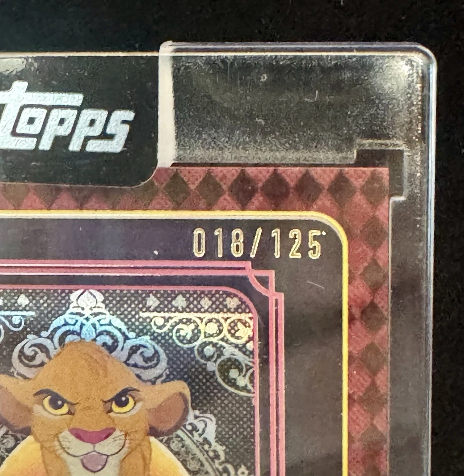 Simba Playing Card King Of Clubs 18/125 Disney Topps Mint 2025 Sealed 🦁 🧡 - Image 4 of 4