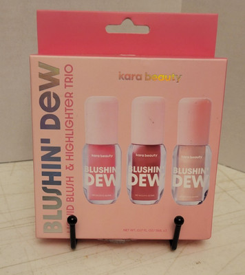Kara Beauty Blushin' Dew Liquid Blush & Highlighter Trio 0.17 fl oz/15 mL x3
