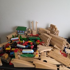 Wooden Railway HUGE LOT Brio Thomas Friends Trains Track Accessories