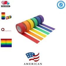 Colored Masking Tape, Colored Painters Tape for Arts & Crafts, Labeling or Co...