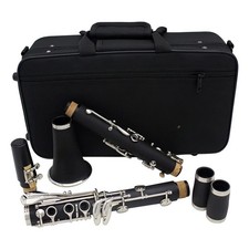 Bb Clarinet 17 Keys Bakelite Wooden Clarinet Professional Woodwind Instrument