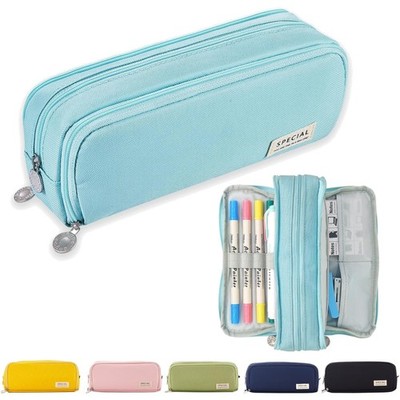 Federmäppchen Federtaschen Mäppchen Etui, 3 Fach, Große Kapazität Pencil Case