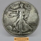 1943 Walking Liberty Half Dollar, 90% Silver - #C59212NQ