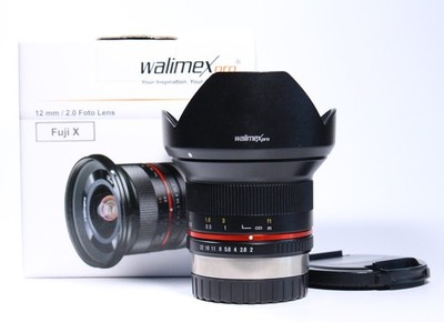 Walimex pro 12mm / 1:2.0 NCS CS X für Fuji X, mit 1 Jahr Gewährleistung