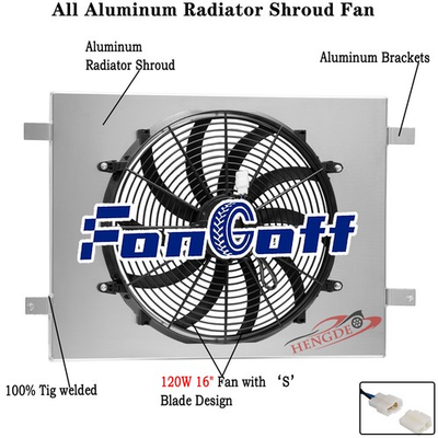 #ad Aluminum Shroud Fan For 09 15 2011 Dodge Charger Challenger Chrysler 300 $84.95