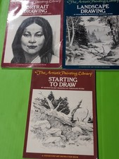 Lot of 3 The Artist  s Painting Library Drawing Instruction Books Portrait...