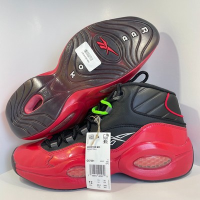 Reebok Question Mid Sneakers 76ers Bred Basketball Shoes G57551 Men s Size 12