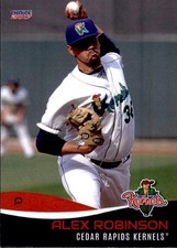2017 Cedar Rapids Kernels Choice #20 Alex Robinson Queens New York Baseball Card