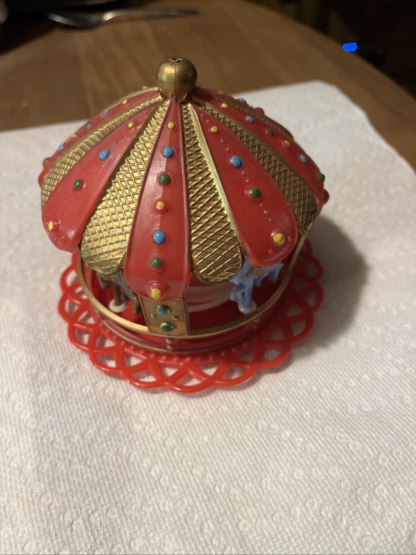 Vintage Wilton Mini Carousel Cake Topper Made In Chicago