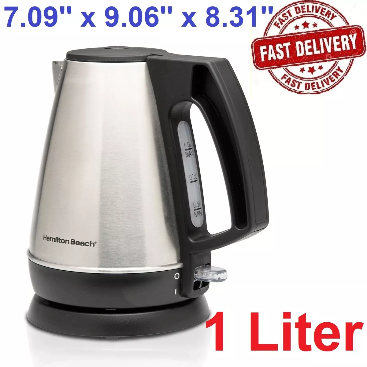 Hamilton Beach Electric Tea Kettle, Water Boiler & Heater, Cordless  Serving, Auto-Shutoff Dry Protection, 1500 Watts for Fast Boiling, 1.8  Liter