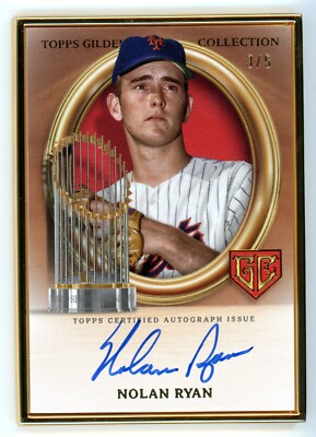 2024 Topps Gilded Nolan Ryan Gilded Champions Ruby 3/5 Mets Autograph