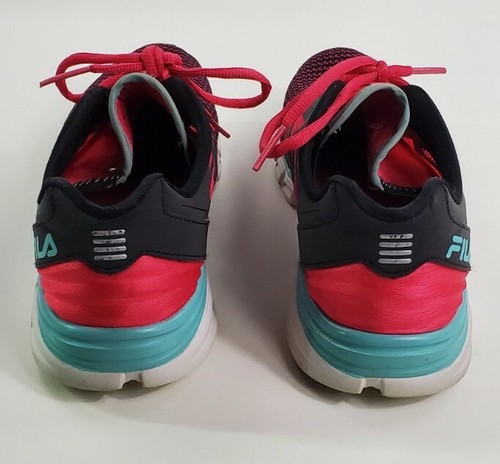 Fila Women's Running Tennis Sneakers Shoes Size 8 Pink and Teal CoolMax Foam - Picture 4 of 11