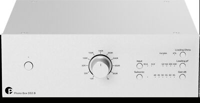 Pro-Ject Phono Box DS3 B True Balanced Phono Vorverstärker Silber