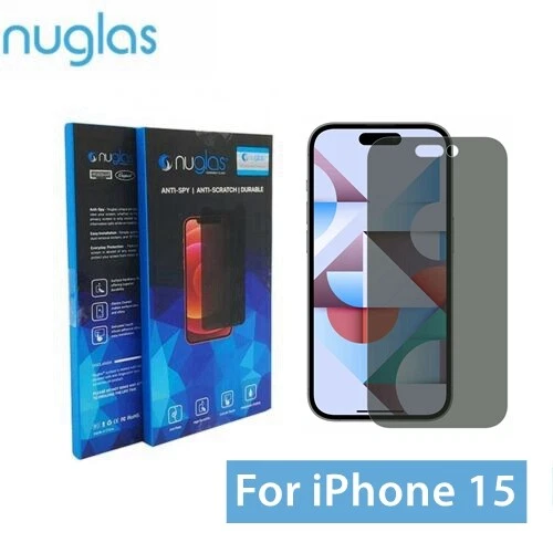 Screen Protector Nuglas Privacy Anti-Spy Glass For iPhone 15 14 12 11 16 Pro Max - Picture 10 of 35