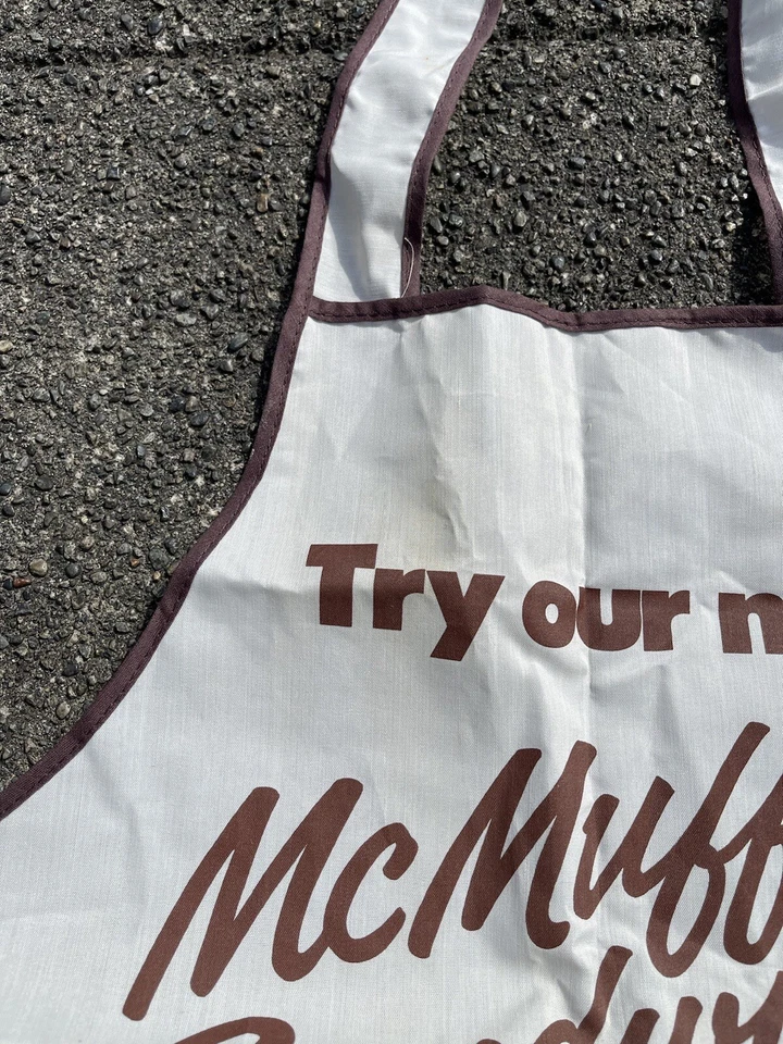 McDonalds Vintage Apron - Try Our New McMuffin Sandwiches Rare - Image 4 of 4