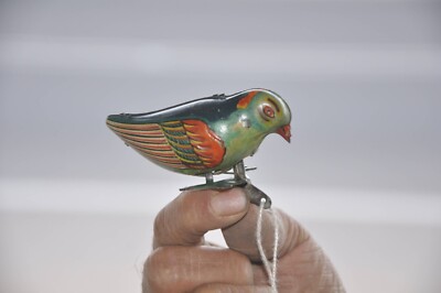 Vintage Wind Up Colorful Bird Tin Toy , Japan | eBay