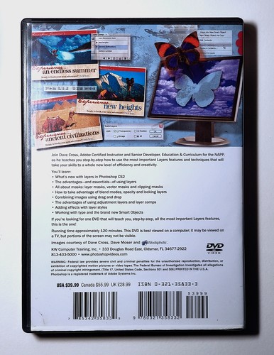 Adobe Photoshop CS2 training DVD's (3) sets, mint, 1-owner - $60 for set - Picture 4 of 5