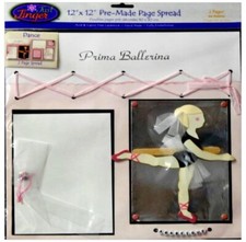 Wilton Pre-made 12 x 12 Just Jinger Dance Scrapbook Pages