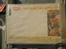 4 Pc Coca Cola Fishtail Diner Placemats Advertisement Football Referees Signals 