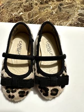 Girls 5 Toddler CAPELLI NEW YORK Leopard Animal Print Ballet Flats Dress Shoes