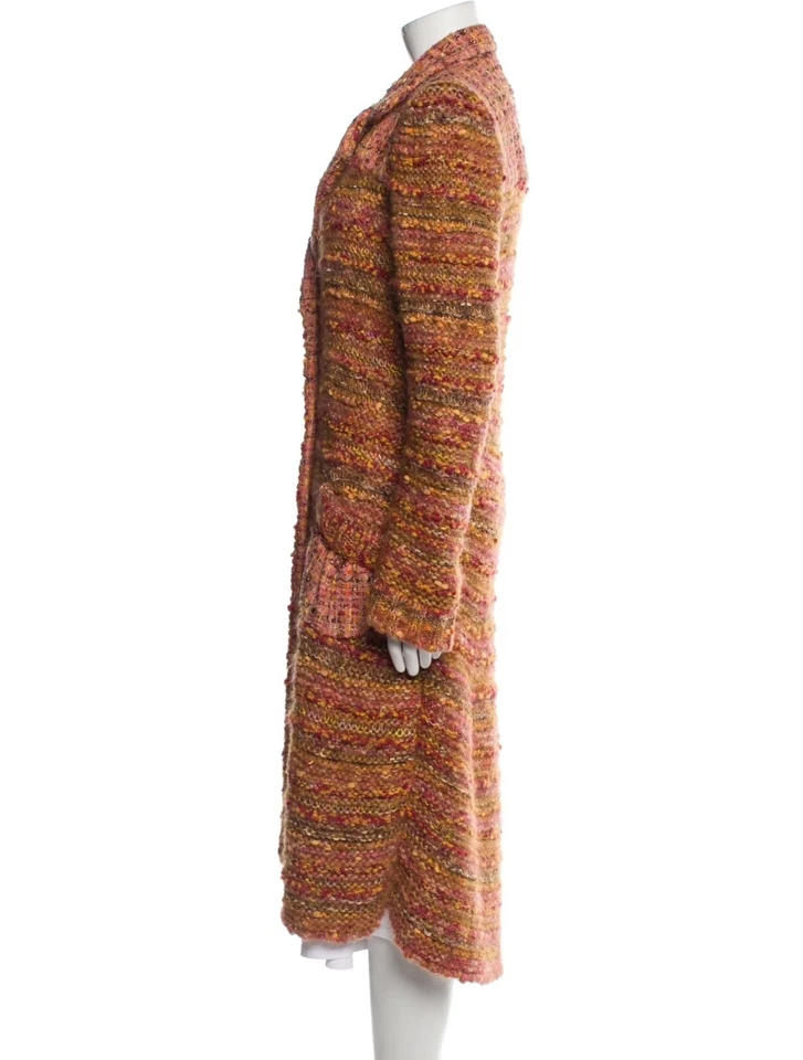 Abrigo Suéter John Galliano Vintage Naranja Tweed Colección Otoño/Invierno 2005 S Foto 3 de 4