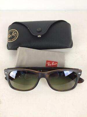 Ray-Ban New Wayfarer Sunglasses, Tortoise Frame, Blue/Grey Gradient  Polarized Le