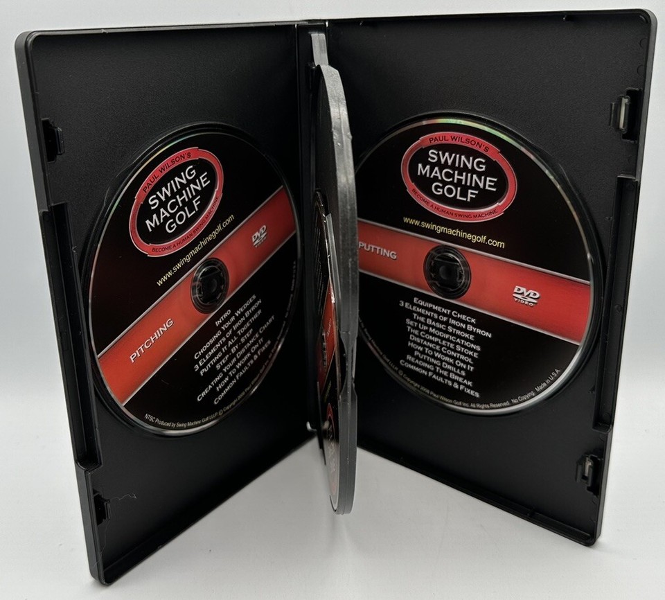Paul Wilson’s Swing Machine Golf 4 DVD DISC Set Pitching Chipping
