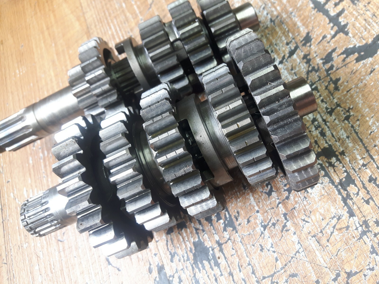 Kawasaki KX250F 2009 transmission tranny gear main counter input output shaft eBay